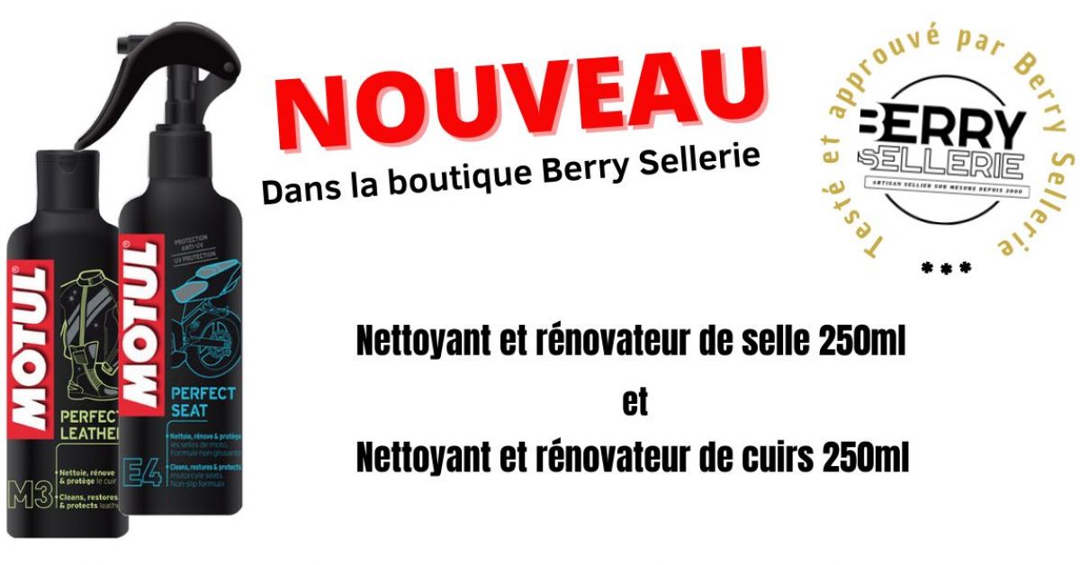 NOUVEAU : Produits nettoyants pour selles et cuirs