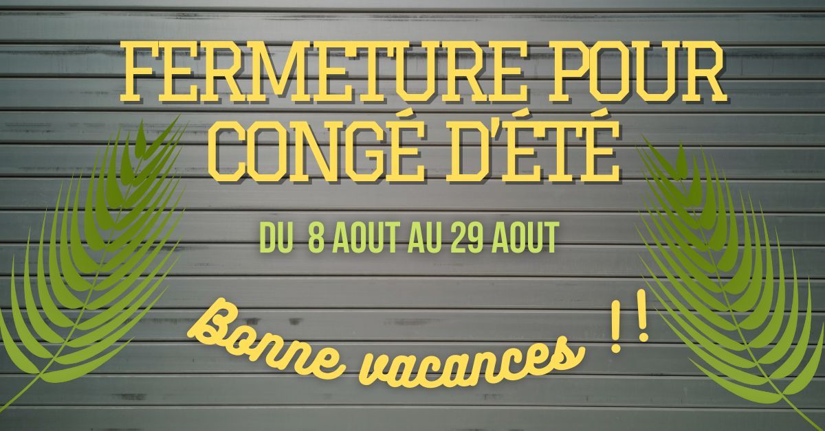 DATE DES CONGES D'ETE