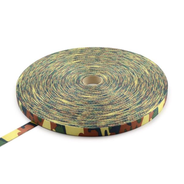 Sangle PES 25 mm - 1200kg - Camouflage  - Vendu au mètre